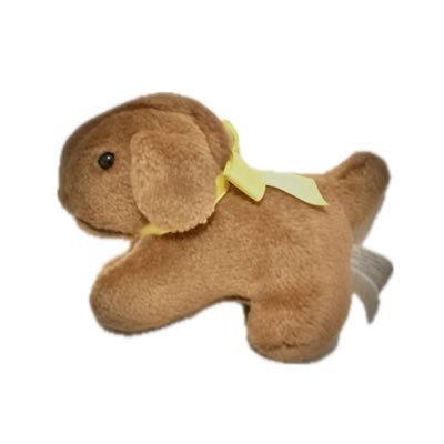 リボン犬ぬいぐるみ