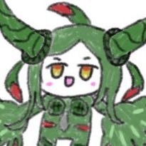 雑草を食べるクロコダイル