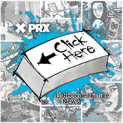 Click Here (Recorded Future / PRX) logo